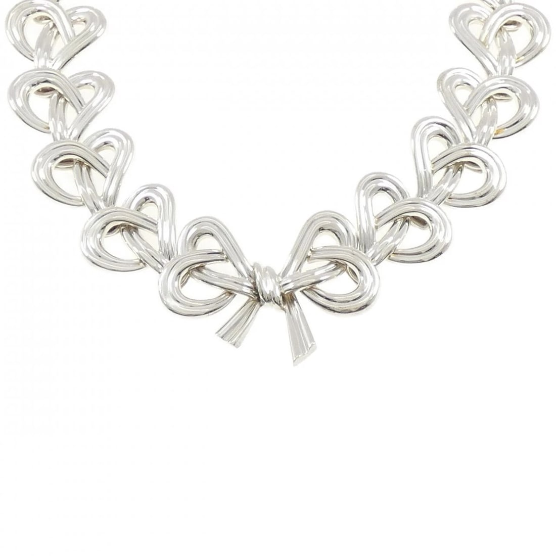 TIFFANY & CO. 925 NECKLACE: TIFFANY & Co. 925 Necklace Brand: TIFFANY&Co. Type/Style: TIFFANY&Co. Necklace Material: 925Silver, Color: Silver Size: 31cmActual Size Max width approx: 32.6mm Accessories: None Accessories Notice: