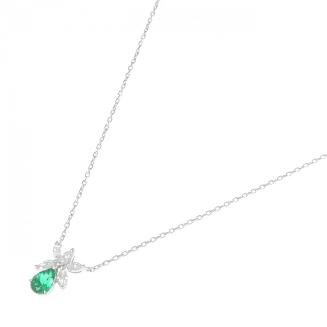 MIKIMOTO EMERALD NECKLACE - 2