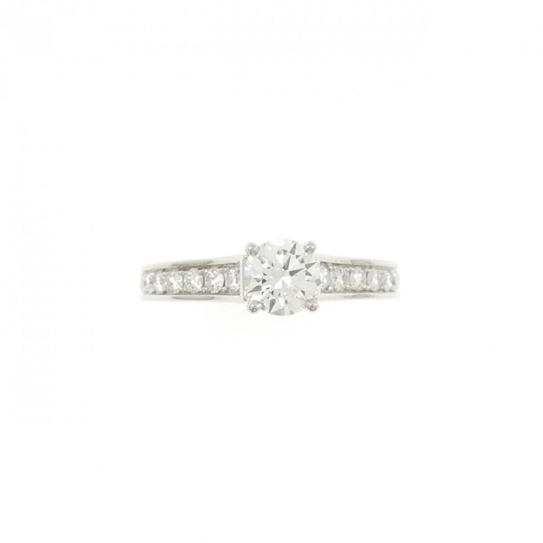 CARTIER SOLITAIRE RING: Cartier Solitaire Ring Brand: CARTIER Type/Style: Cartier Ring Material: Platinum950, Main Stone/Creation Natural Color: Silver Size: US3 3/4 Accessories: None Accessories Notice: When purchasing