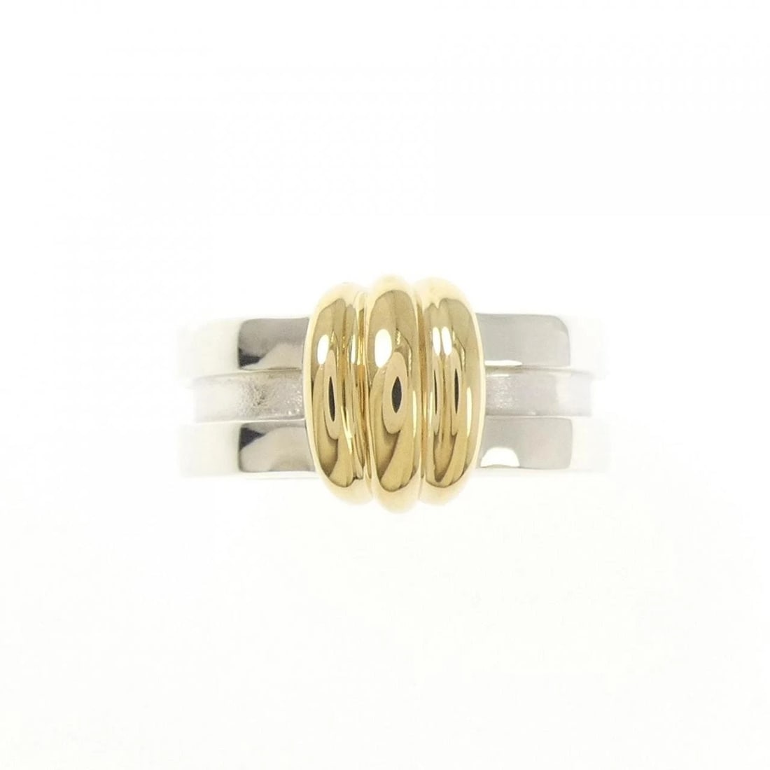 TIFFANY & CO. 925/750YG RING: TIFFANY & Co. 925/750YG Ring Brand: TIFFANY&Co. Type/Style: TIFFANY & Co. Ring Material: 925Silver/750Yellow Gold, Color: YG,Silver Size: US5 Accessories: None Accessories Notice: When purchasing