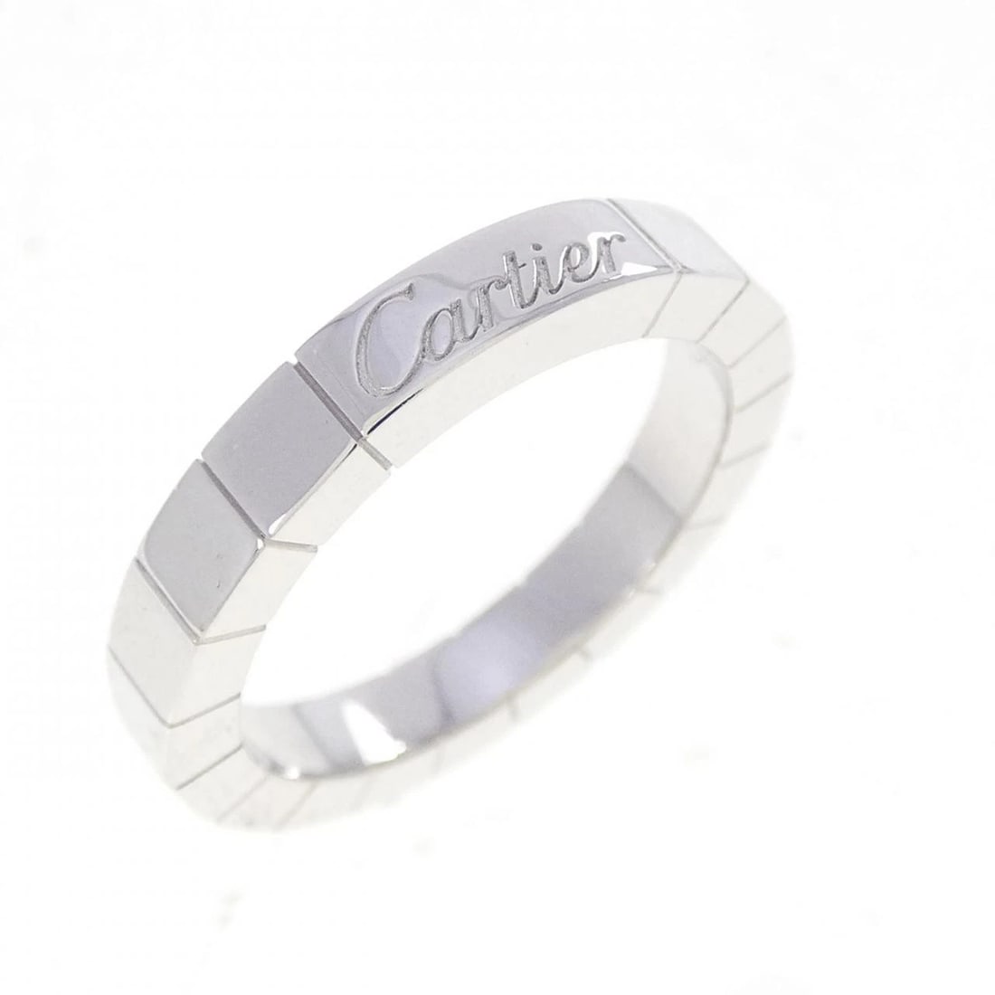 CARTIER LANIER RING: Cartier Lanier Ring Brand: CARTIER Type/Style: Cartier Ring Material: 750 white gold, Color: White Gold Size: US4 3/4 Accessories: None Accessories Notice: When purchasing pre-owned goods, please