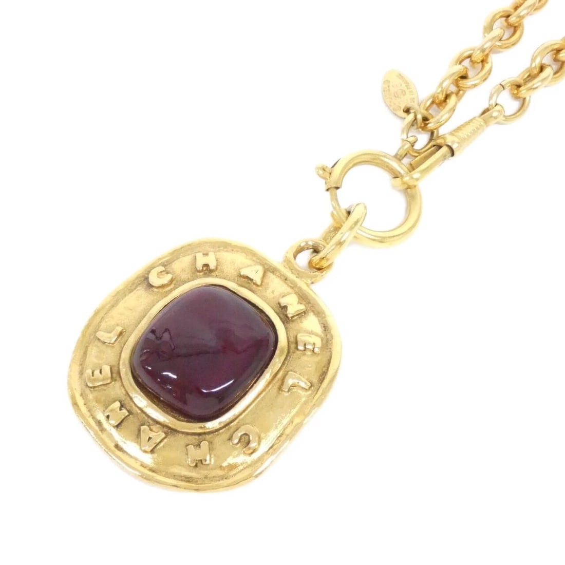 CHANEL NECKLACE: Chanel Necklace Brand: CHANEL Type/Style: Chanel Necklace Material: None, Color: RED / GOLD Metal Size: Length: 78cm Top Width x Height: 4.2cm x 5.9cm Accessories: None Accessories Notice: When