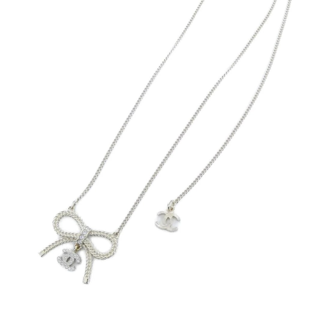 CHANEL NECKLACE: Chanel Necklace Brand: CHANEL Type/Style: Chanel Necklace Material: None, Color: CRYSTAL / GOLD Metal Size: Length: 42/60cm Top width x height: 3cmx2.3cm Accessories: None Accessories Notice: When