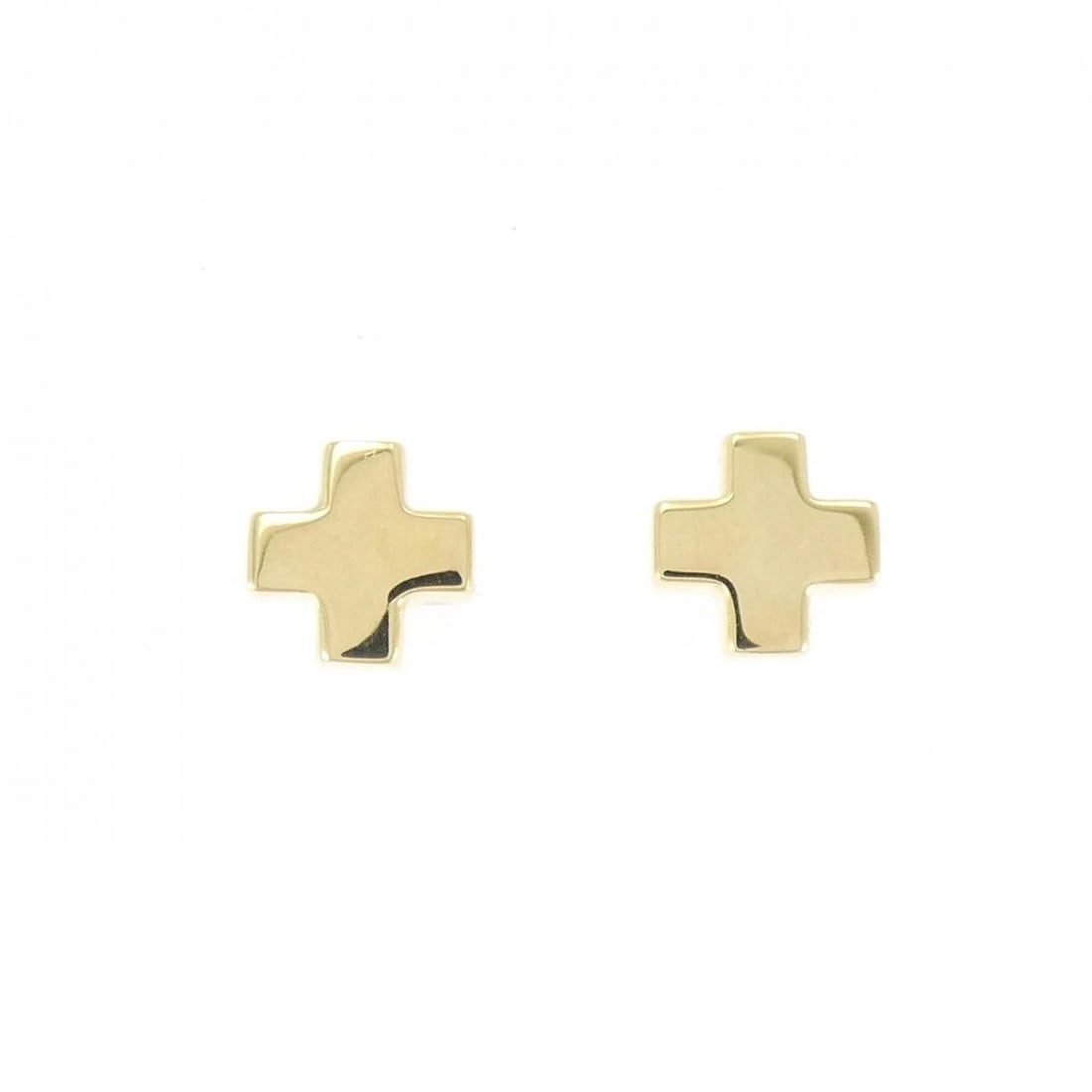 TIFFANY & CO. CRUCIFORM PIERCE: TIFFANY & Co. Cruciform Pierce Brand: TIFFANY&Co. Type/Style: TIFFANY&Co. Pierce/Earring Material: 750 yellow gold, Color: Yellow gold Size: Actual Size Approx. height x width: 7.9mm x 7.9mm