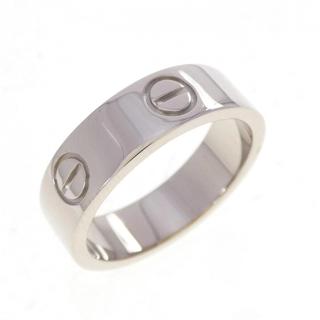 CARTIER LOVE RING: Cartier Love Ring Brand: CARTIER Type/Style: Cartier Ring Material: 750 white gold, Color: White Gold Size: US6 3/4(54) Accessories: None Accessories Notice: When purchasing pre-owned goods, please