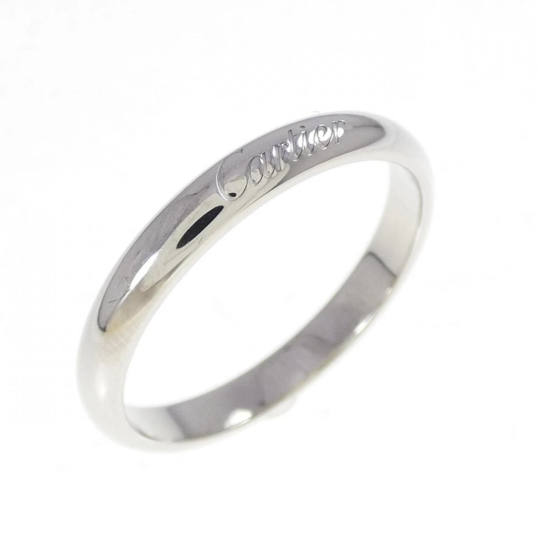 CARTIER C DE CARTIER RING: Cartier C de Cartier Ring Brand: CARTIER Type/Style: Cartier ring Material: Platinum950, Color: Silver Size: US9.5(57) Accessories: None Accessories Notice: When purchasing pre-owned goods, please