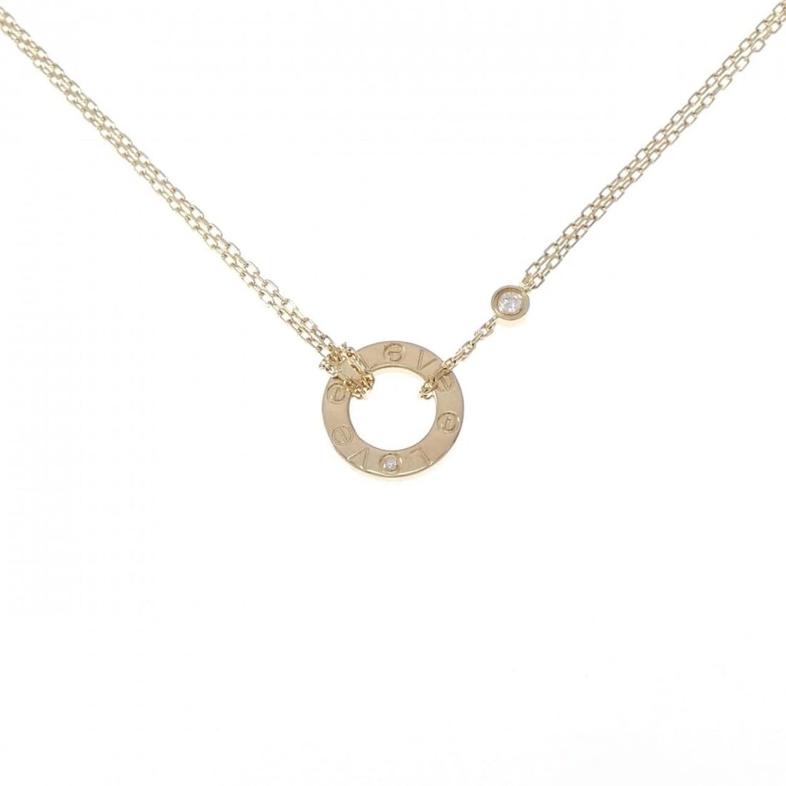 CARTIER LOVE NECKLACE: Cartier Love Necklace Brand: CARTIER Type/Style: Cartier Necklace Material: 750 yellow gold, Main Stone/Creation Natural Color: Yellow gold Size: 38?41cm Actual Size Diameteraround: 13.0mm Chain