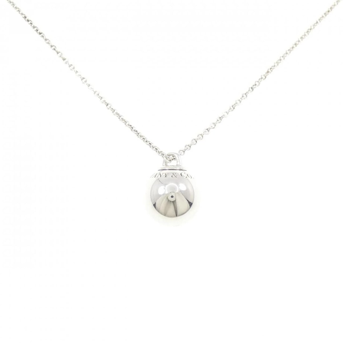 TIFFANY&CO. BALL NECKLACE: TIFFANY&Co. Ball Necklace Brand: TIFFANY&Co. Type/Style: TIFFANY&Co. Necklace Material: 925Silver, Color: Silver Size: Actual Size Pendant length approx. x width approx.: 15.6mmx12.4mm Chain maximum