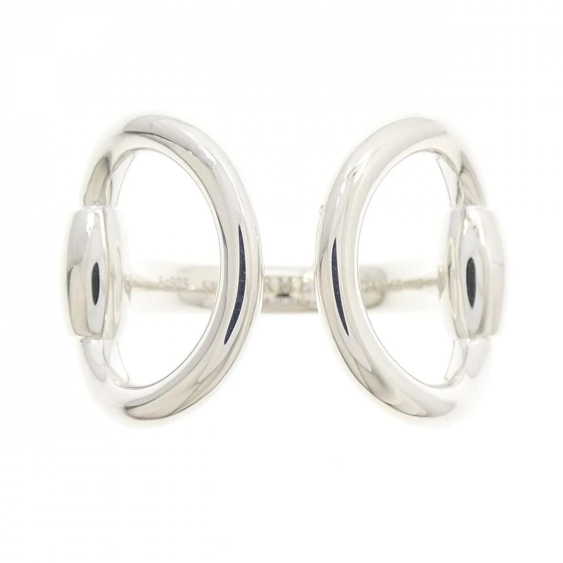 HERMES 925 RING: Hermes 925 ring Brand: HERMES Type/Style: Hermes Ring Material: 925Silver, Color: Silver Size: US6 1/4(53) Accessories: None Accessories Notice: When purchasing pre-owned goods, please refer to the