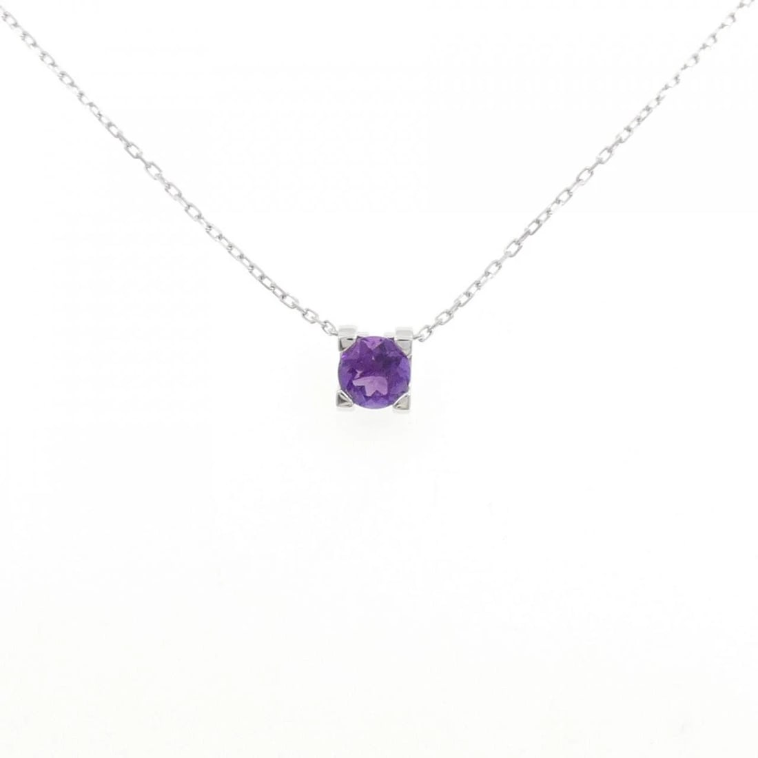 CARTIER C DE CARTIER NECKLACE: Cartier C de Cartier Necklace Brand: CARTIER Type/Style: Cartier Necklace Material: 750 white gold, Main Stone/Creation Amethyst Color: White Gold Size: Actual Size Pendant length approx. x width