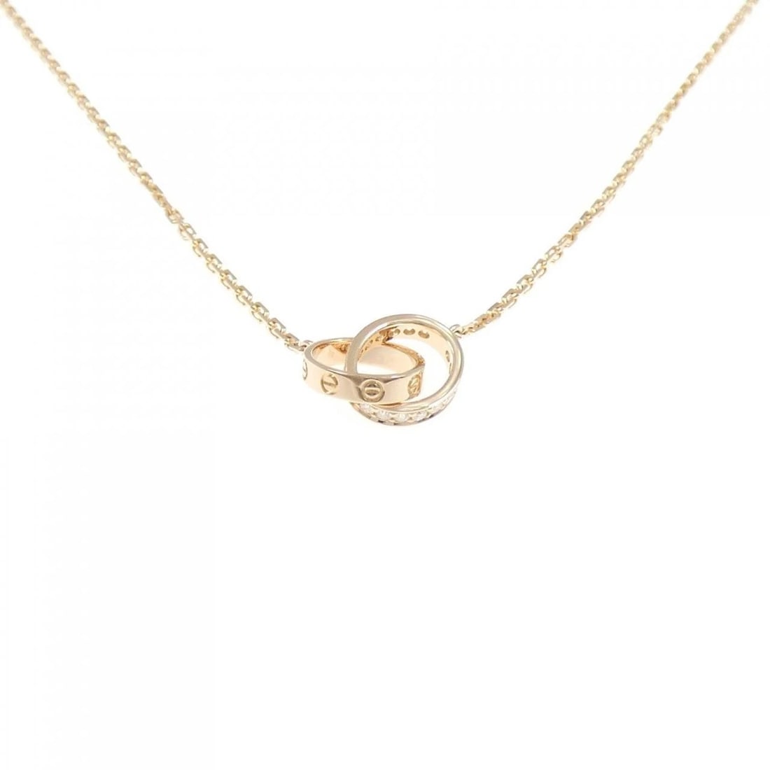CARTIER BABY LOVE NECKLACE: Cartier Baby Love Necklace Brand: CARTIER Type/Style: Cartier Necklace Material: 750 Pink Gold, Main Stone/Creation Natural Color: Pink Gold Size: 44cmActual Size Max width approx.: 9.8mm Chain maximu