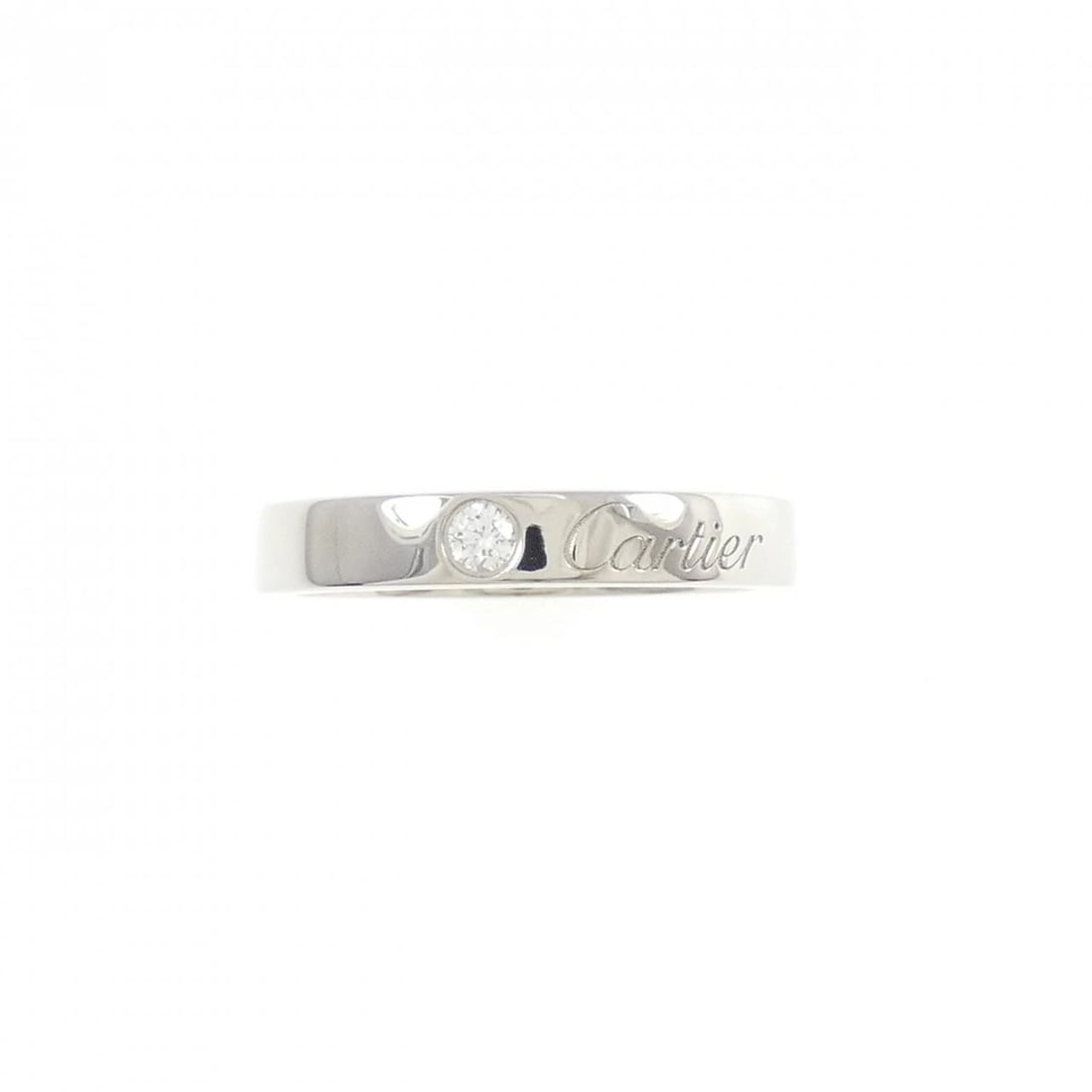 CARTIER WEDDING RING: Cartier Wedding Ring Brand: CARTIER Type/Style: Cartier Ring Material: Platinum950, Main Stone/Creation Natural Color: Silver Size: US5(49) Accessories: None Accessories Notice: When purchasing