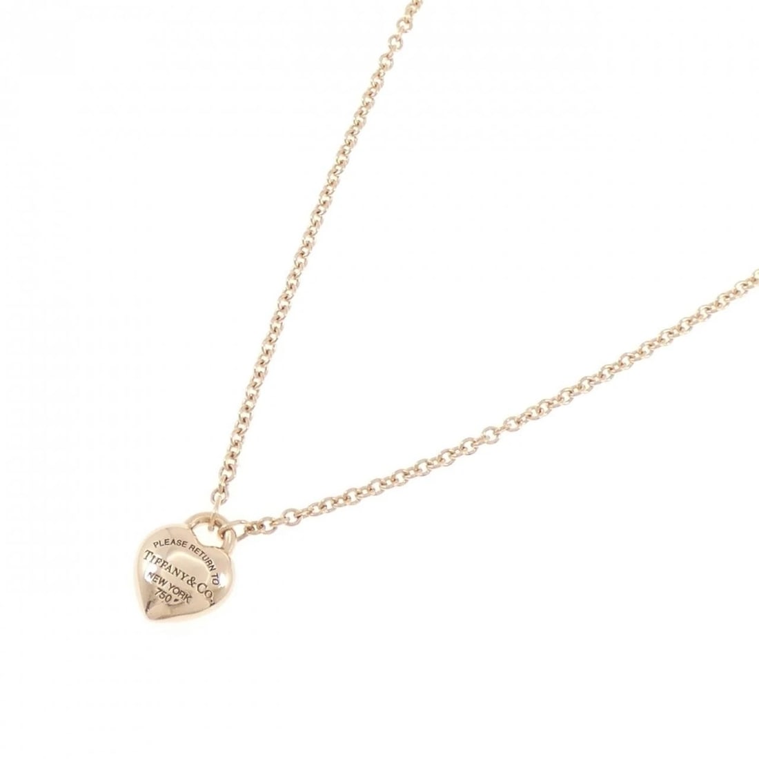 TIFFANY&CO. NECKLACE: TIFFANY&Co. Necklace Brand: TIFFANY&Co. Type/Style: TIFFANY&Co. Necklace Material: 750 white gold, Color: White Gold Size: 40cmActual Size Pendant length approx. x width approx.: 14.3mmx11.1mm Chain
