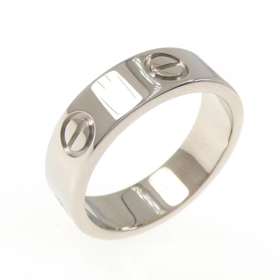 CARTIER LOVE RING: Cartier Love Ring Brand: CARTIER Type/Style: Cartier Ring Material: 750 white gold, Color: White Gold Size: US6 1/2(53) Accessories: None Accessories Notice: When purchasing pre-owned goods, please