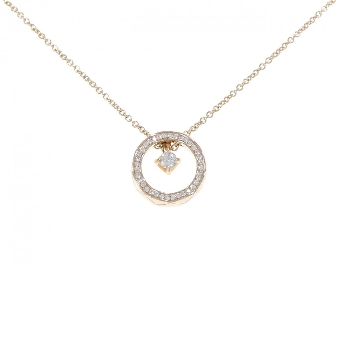 CHANEL COCO CRUSH NECKLACE: Chanel Coco Crush Necklace Brand: CHANEL Type/Style: Chanel Necklace Material: 750 Pink Gold, Main Stone/Creation Natural Color: Pink Gold Size: Actual Size Diameteraround: 17.3mm Chain maximum width 
