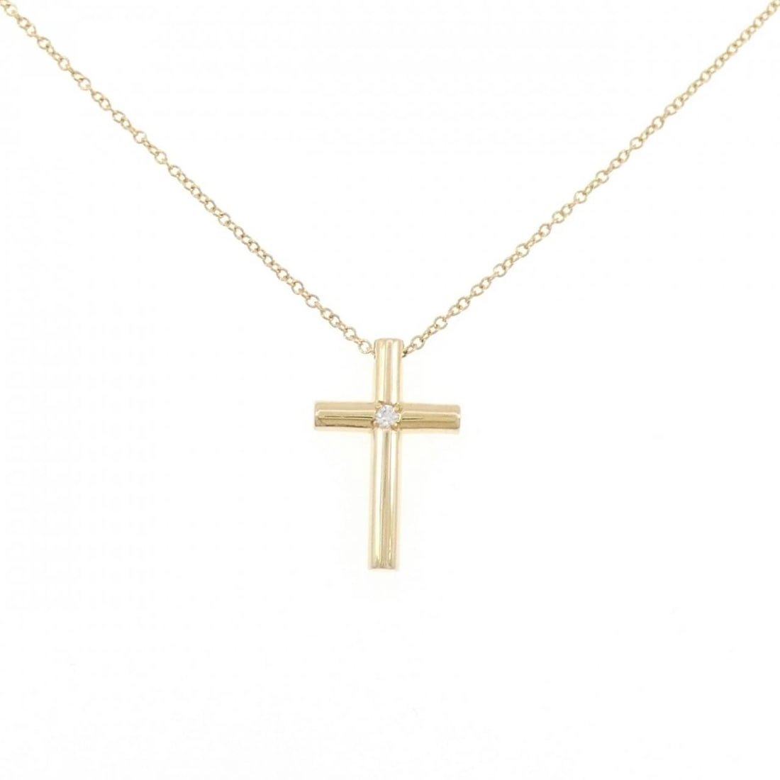 TIFFANY&CO. CROSS NECKLACE: TIFFANY&Co. Cross Necklace Brand: TIFFANY&Co. Type/Style: TIFFANY&Co. Necklace Material: 750 yellow gold, Main Stone/Creation Natural Color: YEllow gold Size: 40cmActual Size Pendant length approx. x