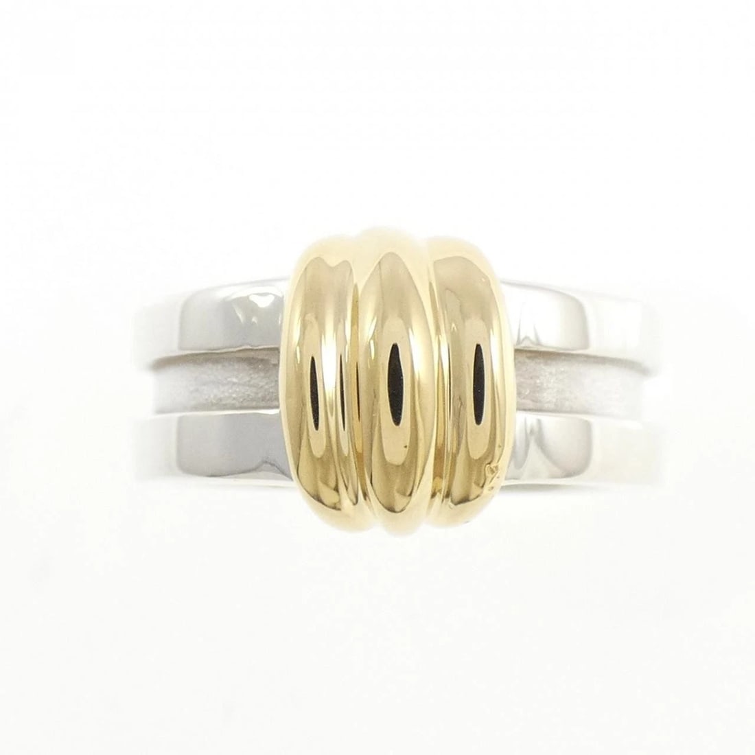 TIFFANY & CO. 925/750YG RING: TIFFANY & Co. 925/750YG Ring Brand: TIFFANY&Co. Type/Style: TIFFANY & Co. Ring Material: 925Silver/750Yellow Gold, Color: YG,Silver Size: US5 Accessories: None Accessories Notice: When purchasing