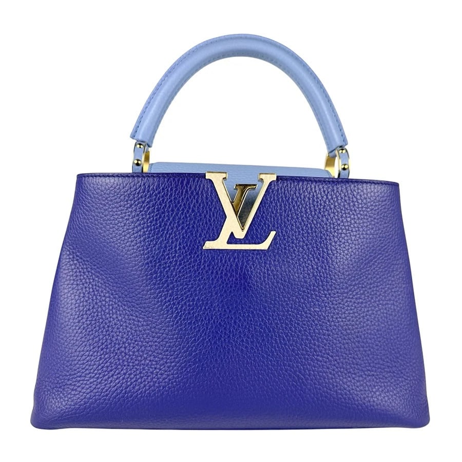 LOUIS VUITTON CAPUCINES MM HANDBAG SHOULDER BAG: LOUIS VUITTON Capucines MM Handbag Shoulder Bag Brand: LOUIS VUITTON Type/Style: Handbag Material: Leather Color: Black Size: Size [inch] W:12.2inx H:9.4inx D:4.3in Handle Length:15.0in Size [cm] W:31
