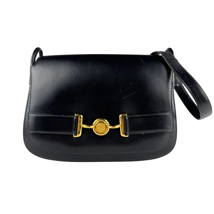 HERMES SHOULDER BAG BLACK