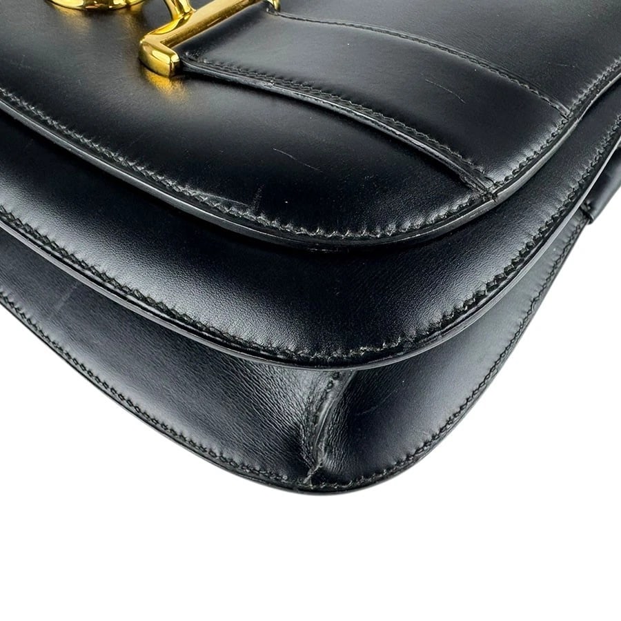 HERMES SHOULDER BAG BLACK - 8