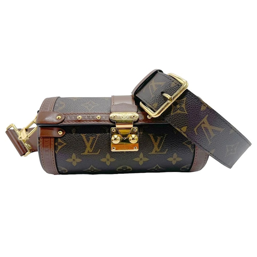 LOUIS VUITTON MONOGRAM PAPILLON TRUNK SHOULDER BAG: LOUIS VUITTON Monogram Papillon Trunk Shoulder Bag Brand: LOUIS VUITTON Type/Style: Shoulder Bag Material: Monogram Canvas Color: Brown Size: Size [inch] W:7.9inx H:3.9inx D:3.9in Size [cm] W:20cmx H: