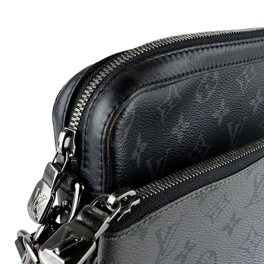 LOUIS VUITTON MONOGRAM ECLIPSE TRIO MESSENGER SHOULDER BAG - 5