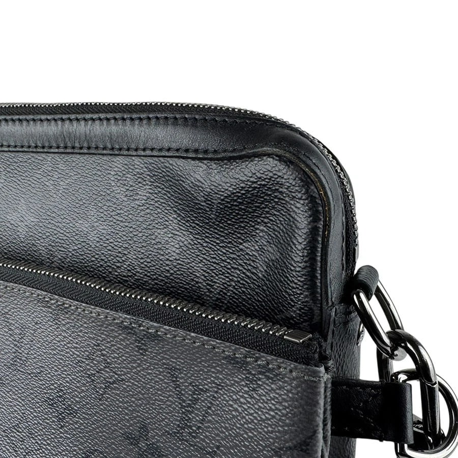 LOUIS VUITTON MONOGRAM ECLIPSE TRIO MESSENGER SHOULDER BAG - 6
