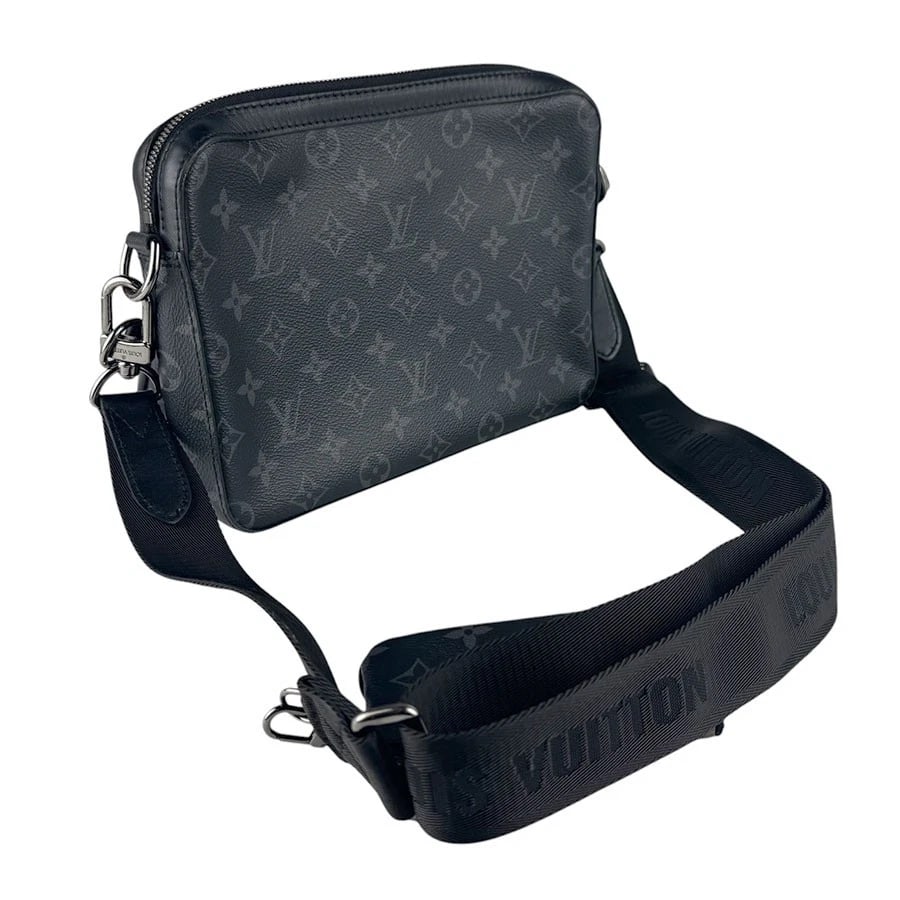 LOUIS VUITTON MONOGRAM ECLIPSE TRIO MESSENGER SHOULDER BAG - 8