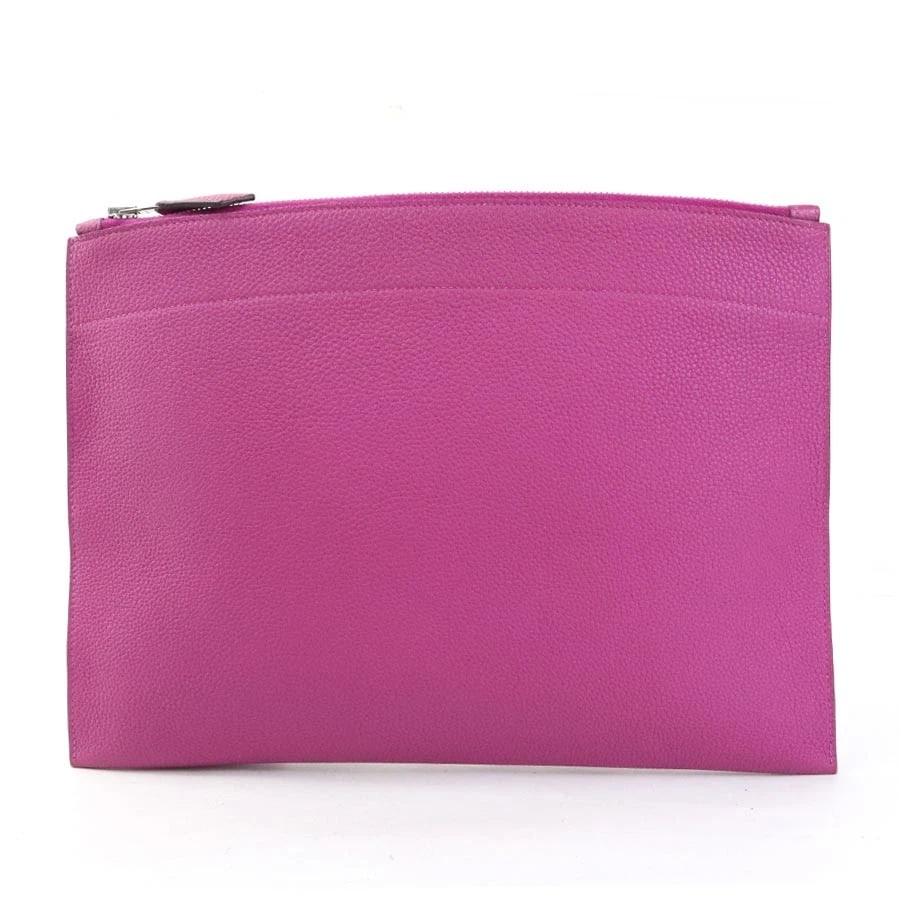 HERMES POCHETTE BAZAAR MM CLUTCH BAG MAGNOLIA: HERMES Pochette Bazaar MM Clutch Bag Magnolia Brand: HERMES Type/Style: Clutch bag Material: Togo Color: Magnolia Size: Size [inch] (Bottom)W:12.1inx H:9.1in Size [cm] (Bottom)W:30.8cmx H:23cm Acc