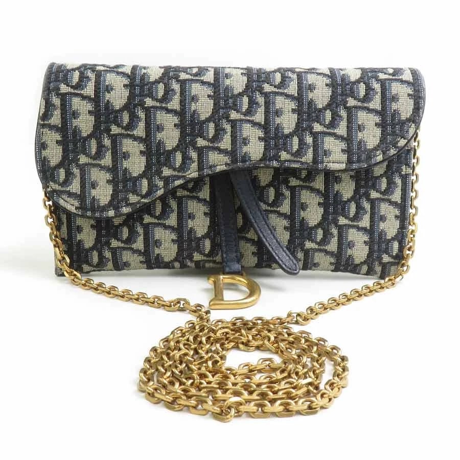 CHRISTIAN DIOR OBLIQUE CHAIN WALLET (1 of 5)