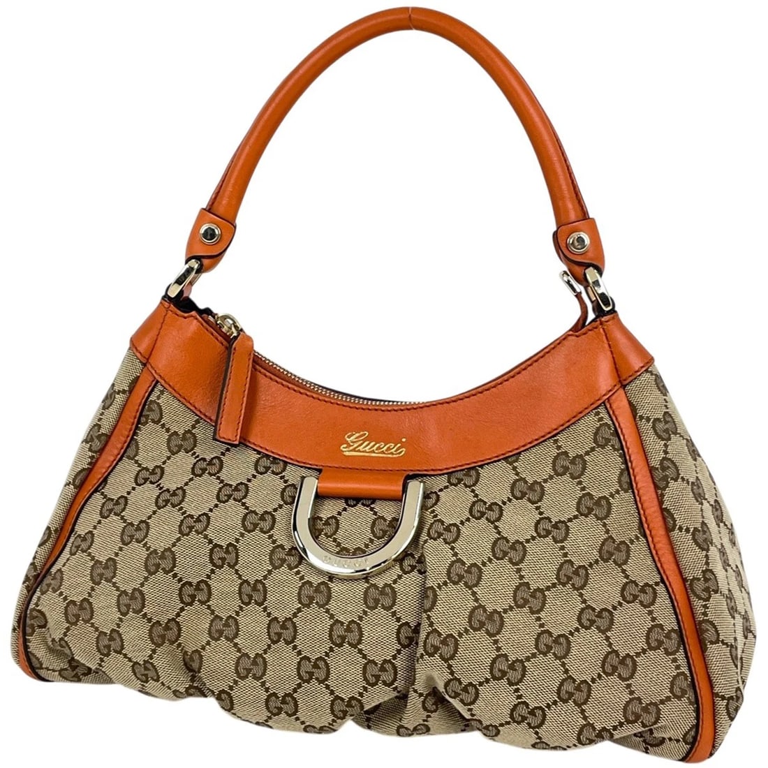 GUCCI GG PATTERN SHOULDER BAG GG CANVAS BEIGE: GUCCI GG pattern Shoulder Bag GG canvas Beige Brand: GUCCI Type/Style: Shoulder Bag Material: GG canvas ?leather Color: Beige Orange Size: Width 29cm (11.4") Height (median) 18cm (7.1") Depth 13cm (5.