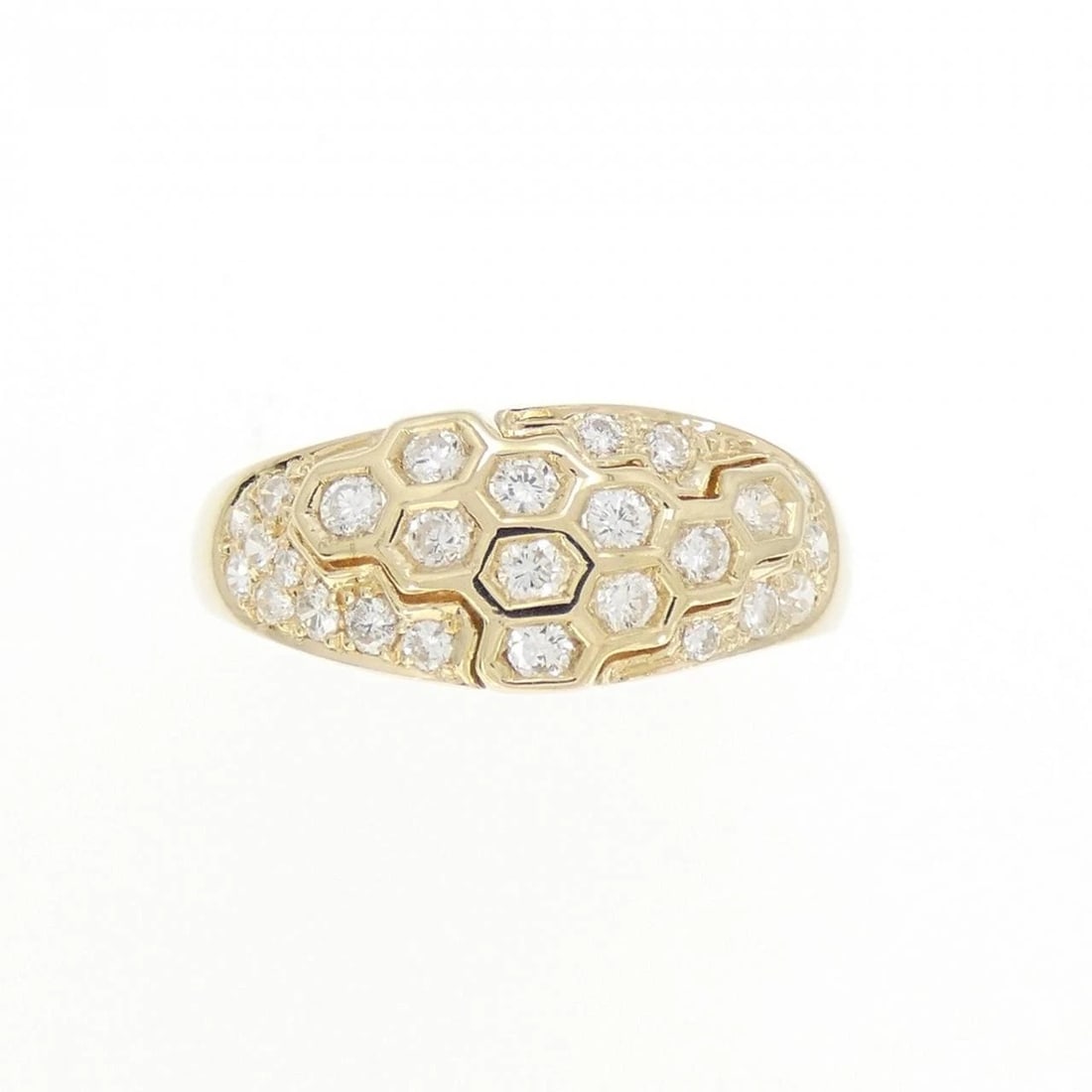K18YG DIAMOND RING: K18YG Diamond Ring Brand: Unbranded Type/Style: Diamond Ring Material: K18YG, Main Stone/Creation Natural Color: Yellow gold Size: US 6 1/4 Accessories: None Accessories Notice: When purchasing