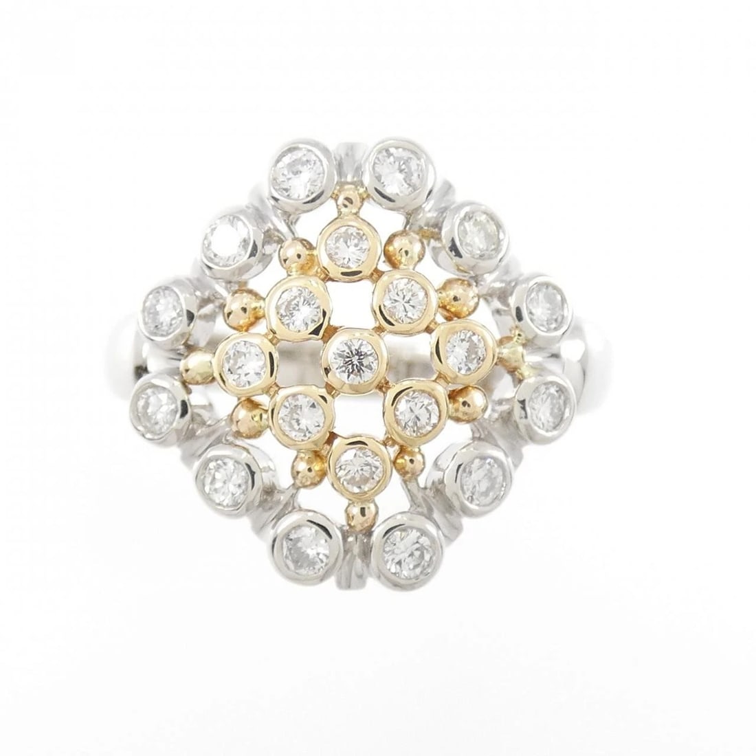 PT/K18YG DIAMOND RING - 2