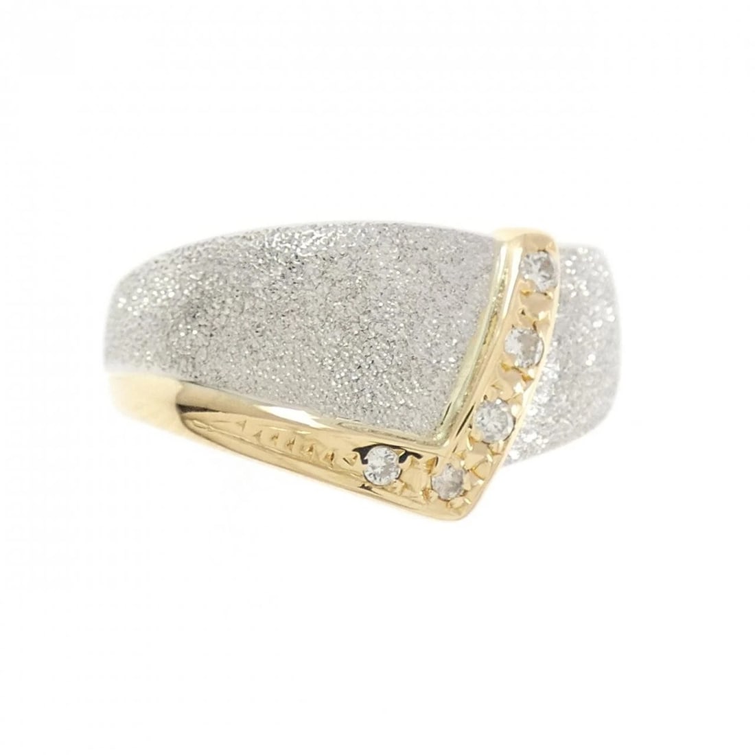 PT900/K18YG DIAMOND RING - 2