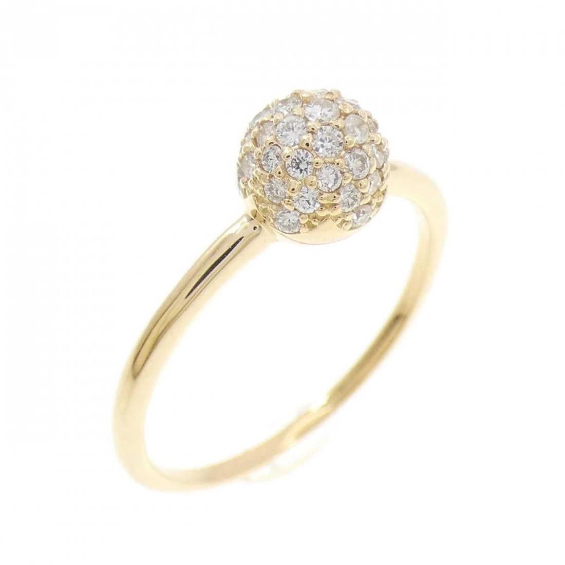 K18YG DIAMOND RING: K18YG Diamond Ring Brand: Unbranded Type/Style: Ring Material: K18YG, Main Stone/Creation NATURAL Color: YELLOW GOLD Size: 7.5-8 (US size) Accessories: None Accessories Notice: When purchasing