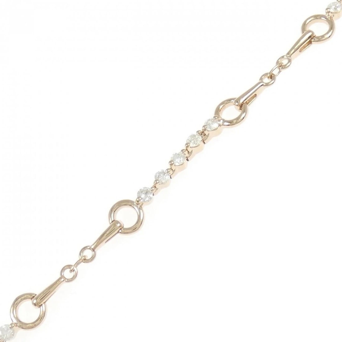 K18PG DIAMOND BRACELET: K18PG Diamond Bracelet Brand: Unbranded Type/Style: Diamond Bracelet Material: K18PG, Main Stone/Creation NATURAL Color: PINK GOLD Size: 16-19.5cm Actual Size Max width approx: 5.0mm Accessories: