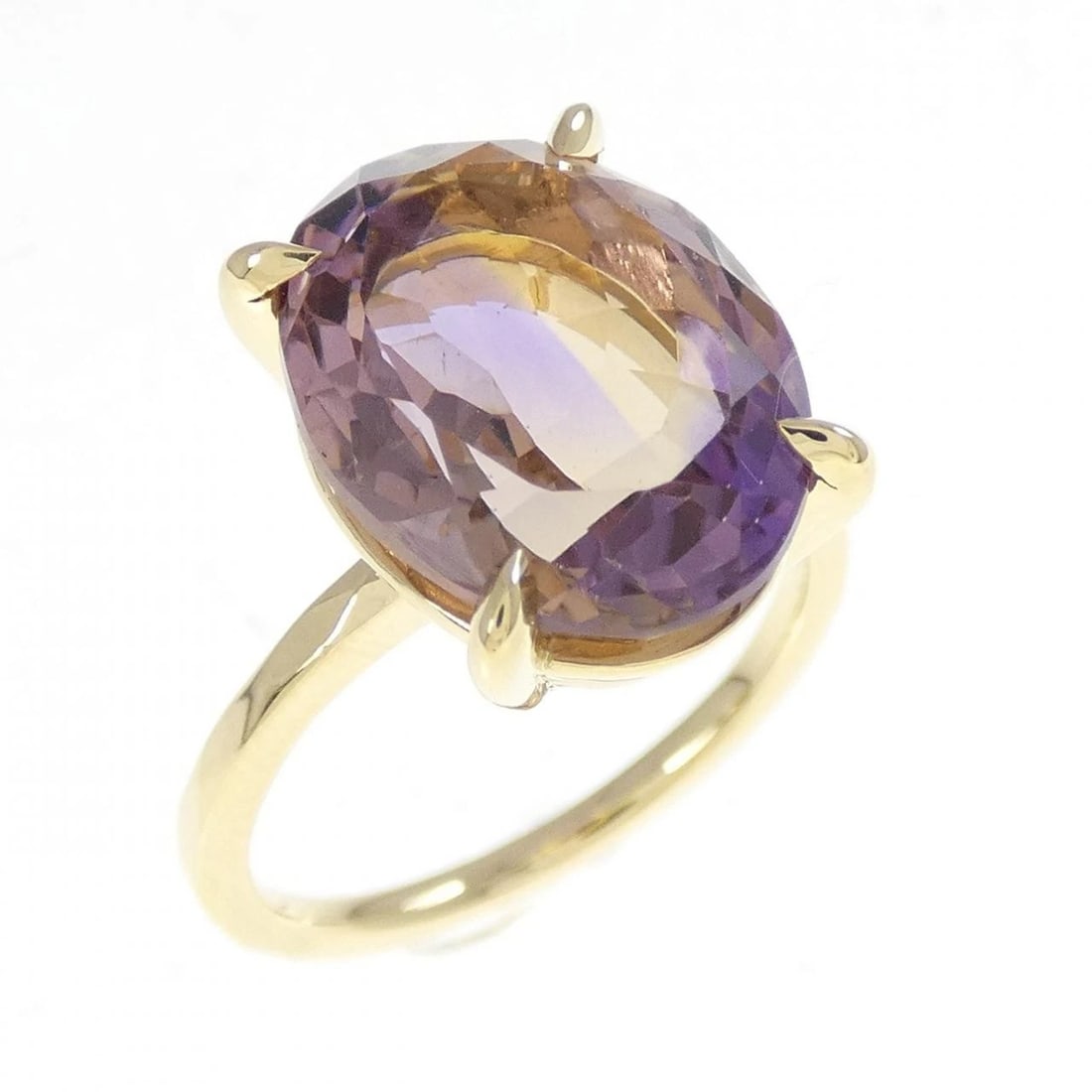 K18YG AMETRINE RING: K18YG Ametrine Ring Brand: Unbranded Type/Style: Ametrine Ring Material: K18YG, Main Stone/Creation Ametrine Color: YG Size: US 5 1/4 Accessories: None Accessories Notice: When purchasing pre-owned