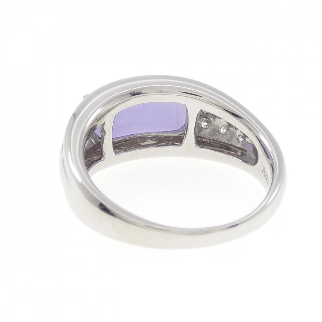 PT900 LAVENDER JADEITE RING - 2