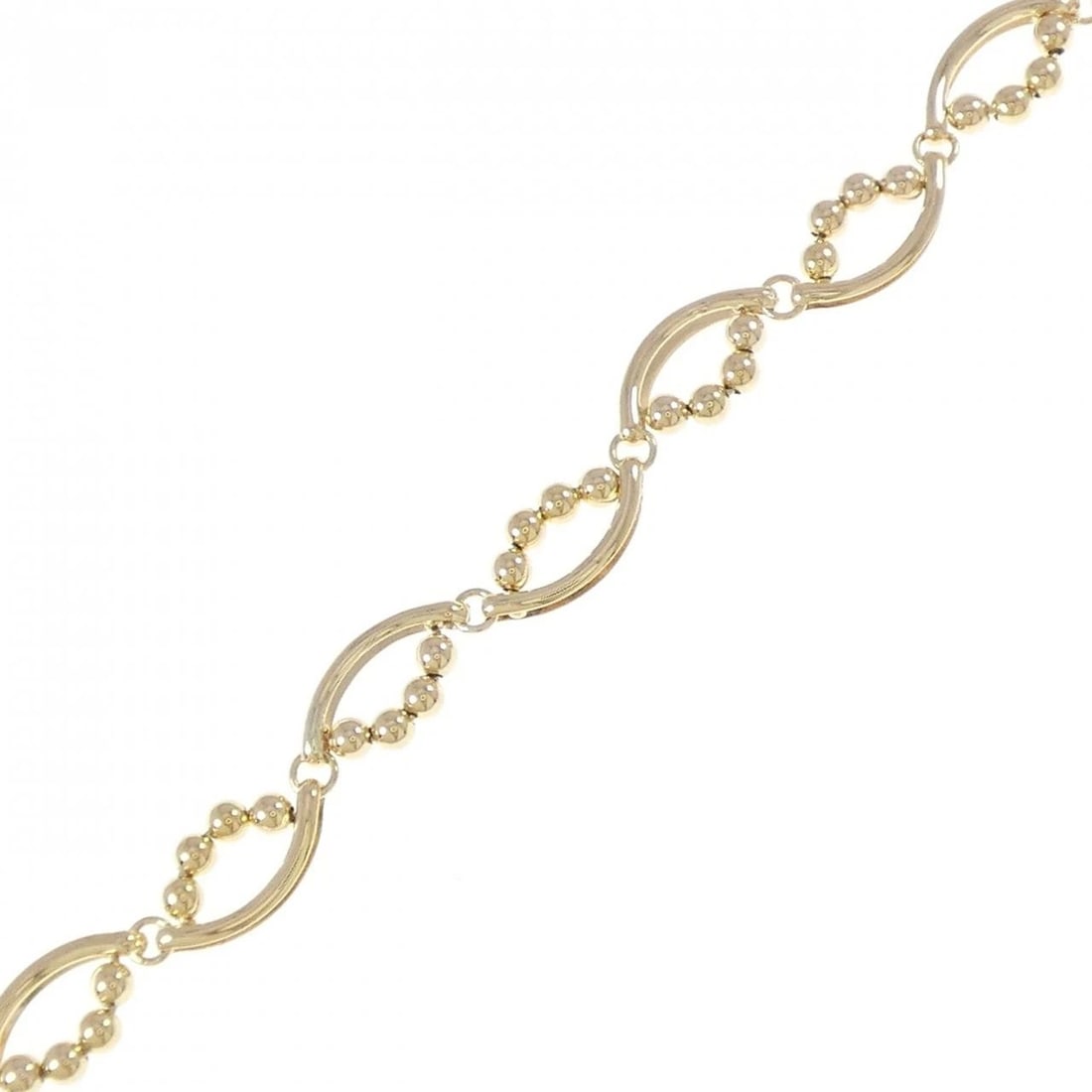 K18YG BRACELET: K18YG bracelet Brand: Unbranded Type/Style: bracelet Material: 18K Yellow Gold, Color: Yellow Gold Size: Actual Size Max width approx: 6.9mm Size 18cm Accessories: None Accessories Notice: