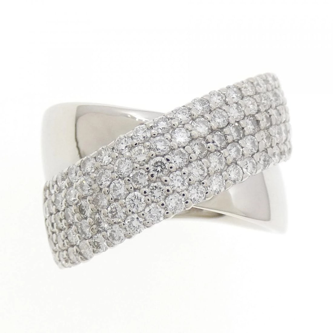 PT900 PAVE DIAMOND RING - 2