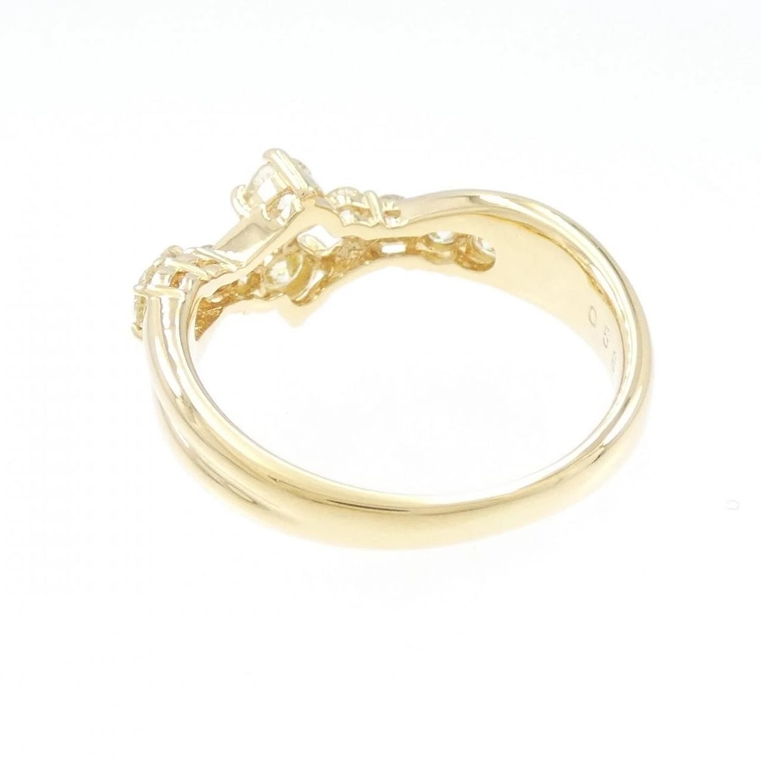 K18YG DIAMOND RING - 3