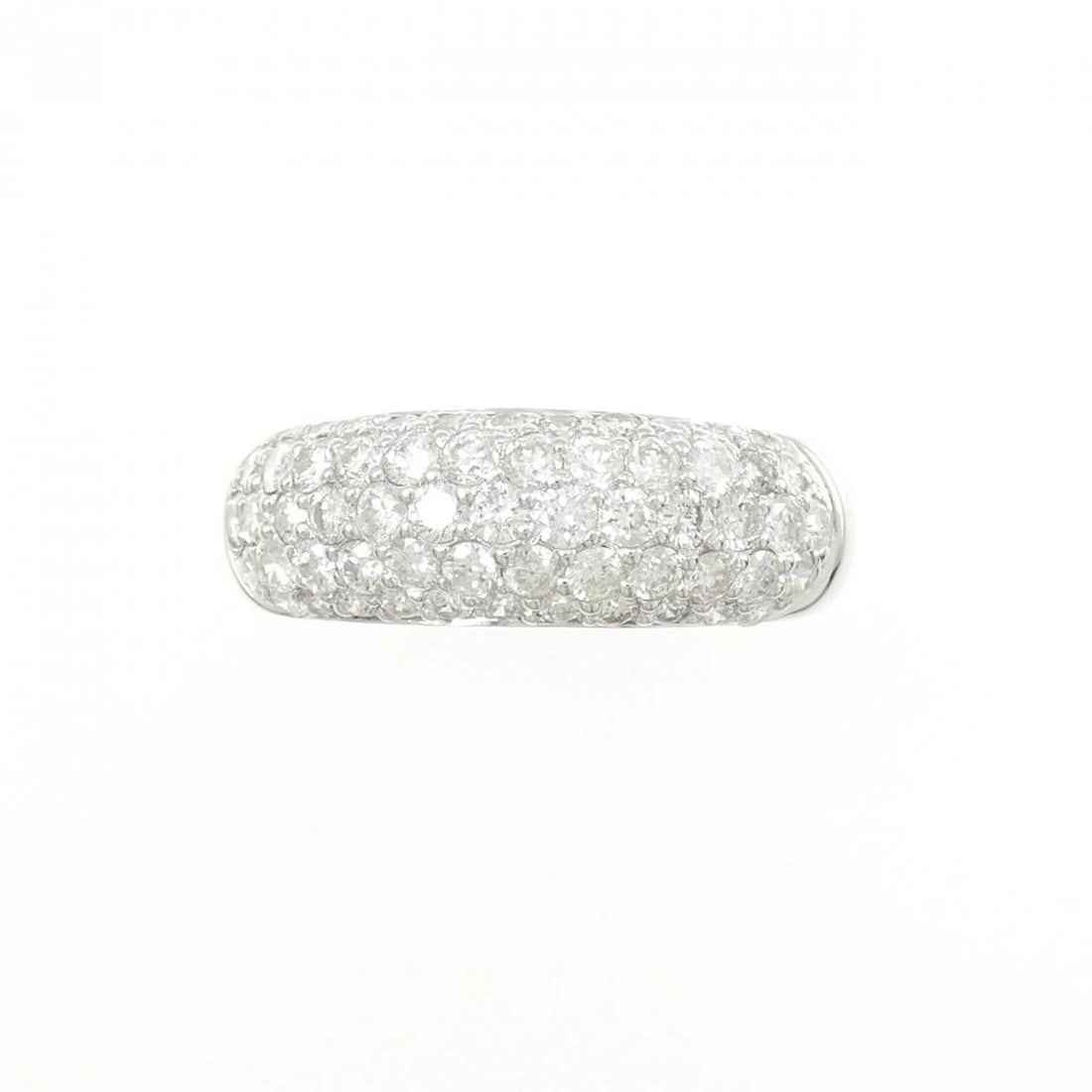 K18WG PAVE DIAMOND RING - 2