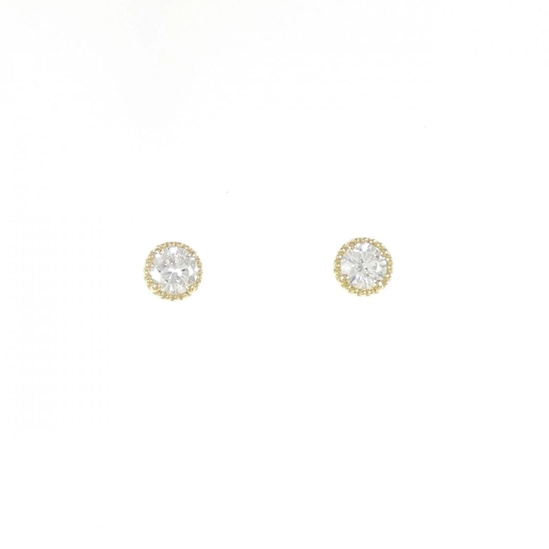 K18YG/ST DIAMOND PIERCE: K18YG/ST Diamond Pierce Brand: Unbranded Type/Style: Pierce/Earring Material: K18YG/ST, Main Stone/Creation NATURAL Color: YG Size: Actual Size Diameteraround: 4.9mm Accessories: None Accessories