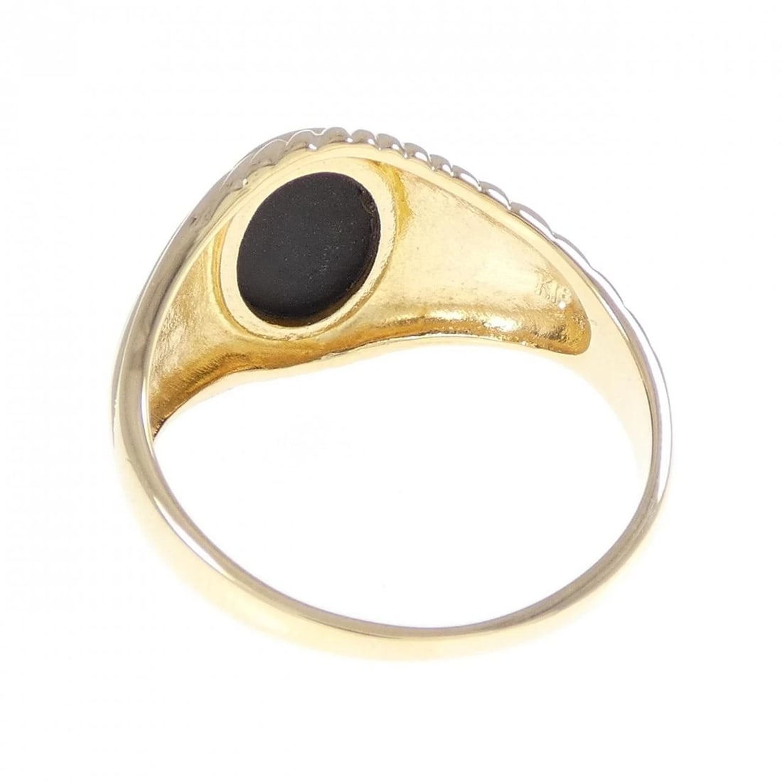 K18YG ONYX RING - 3