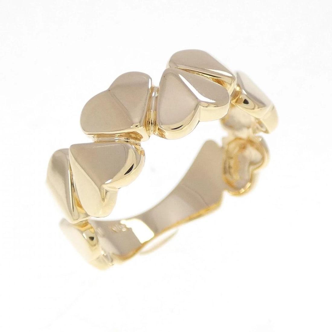 K18YG HEART RING: K18YG Heart Ring Brand: Unbranded Type/Style: Ring Material: 18K Yellow Gold, Color: Yellow Gold Size: US 5 3/4 Accessories: None Accessories Notice: When purchasing pre-owned goods, please refer to