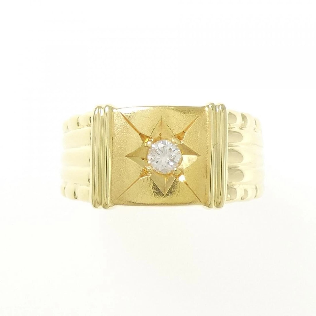 K18YG DIAMOND RING - 2