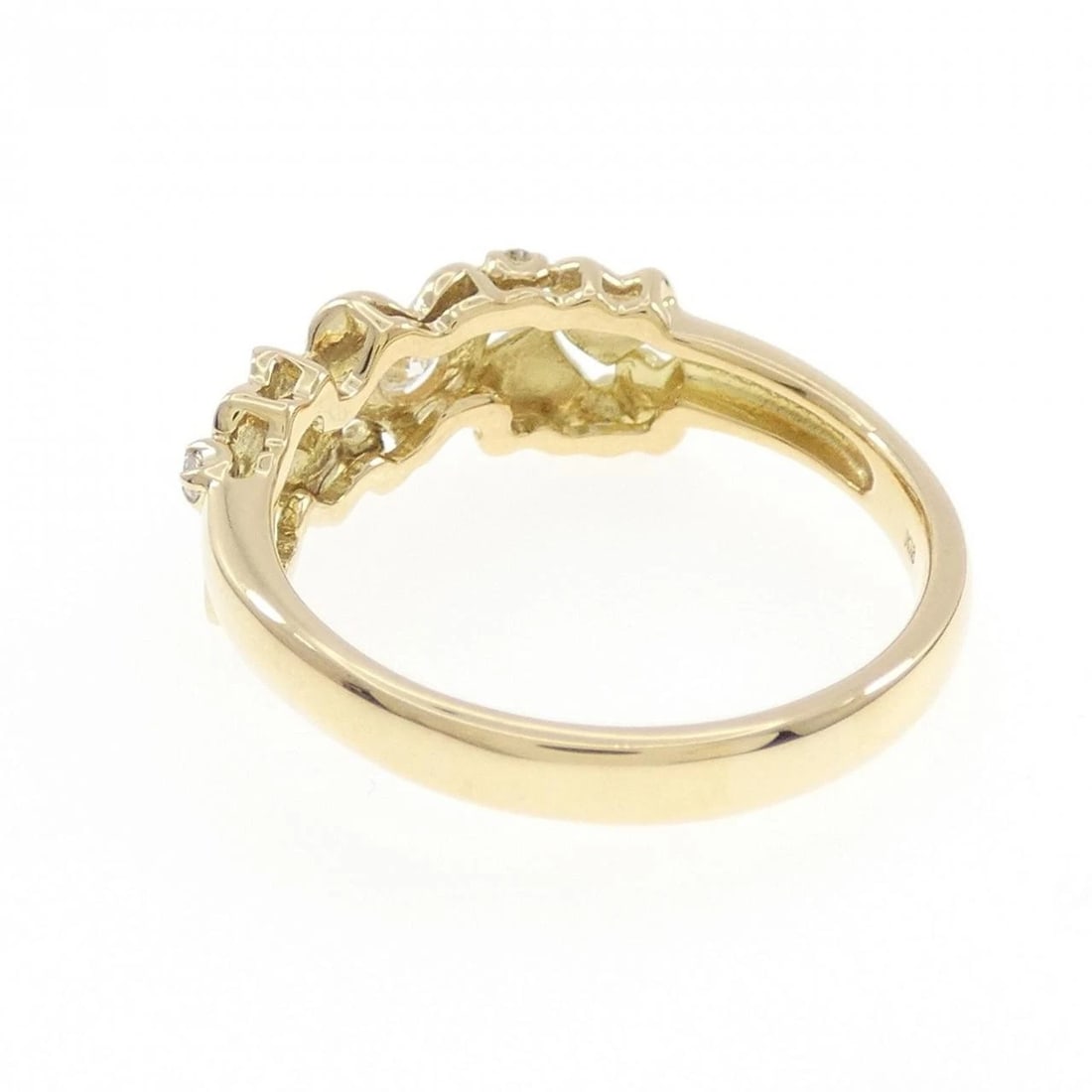 K18YG HEART DIAMOND RING - 3