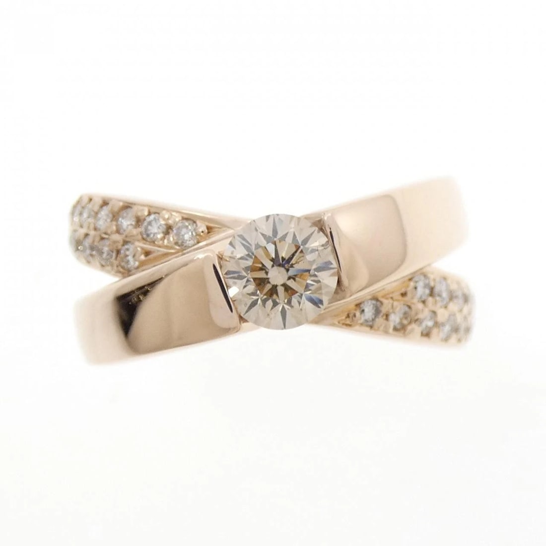 K18PG DIAMOND RING: K18PG Diamond Ring Brand: Unbranded Type/Style: Diamond Ring Material: K18PG, Main Stone/Creation Natural Color: Pink gold Size: US 6 Accessories: None Accessories Notice: When purchasing