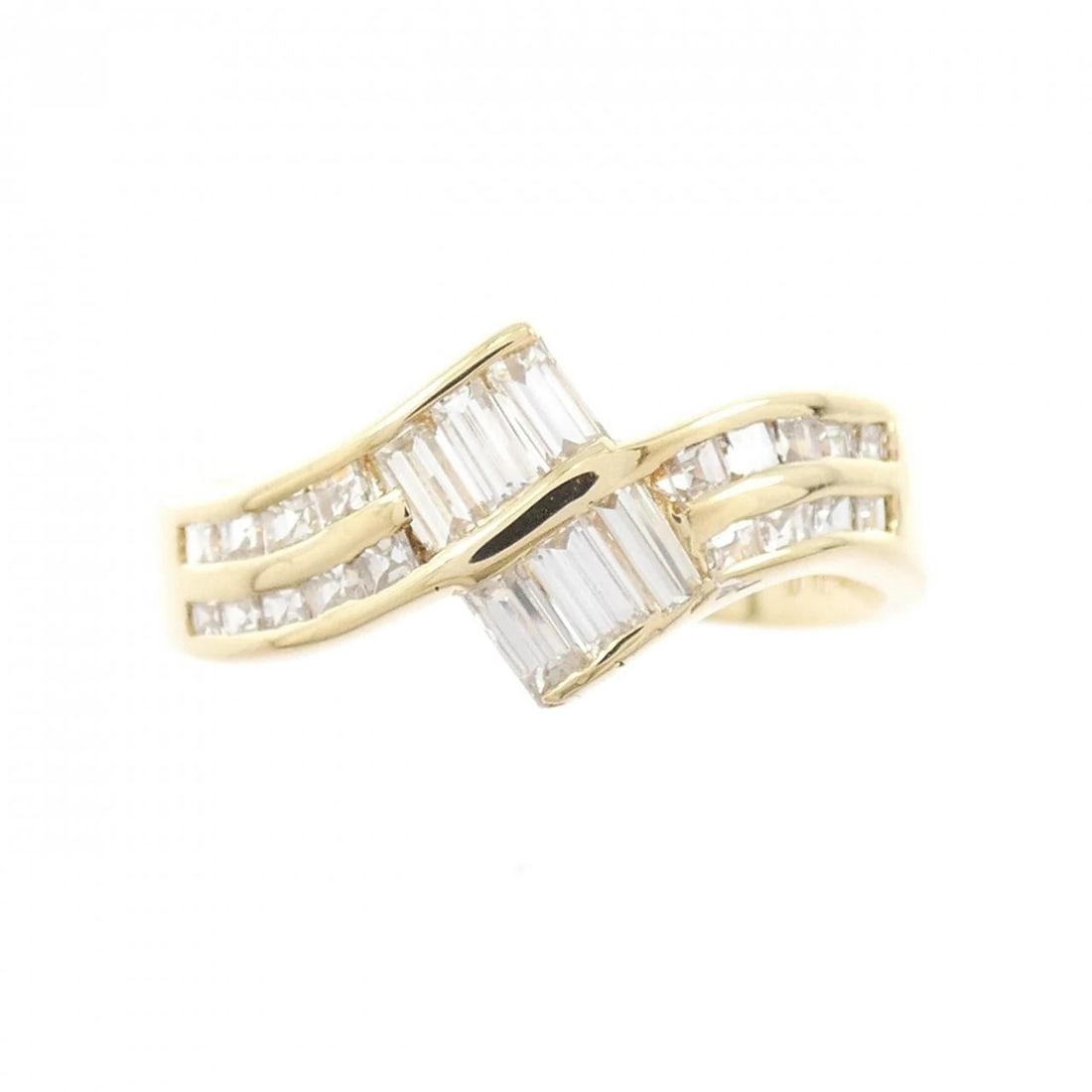 K18YG DIAMOND RING - 2