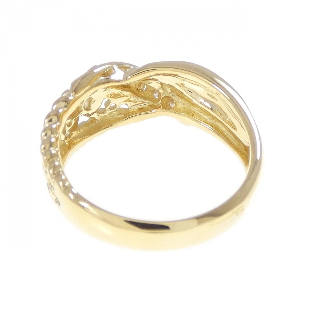 K18YG DIAMOND RING - 2